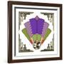 Fan 3 Frame 2-Art Deco Designs-Framed Giclee Print