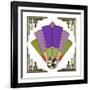 Fan 3 Frame 2-Art Deco Designs-Framed Giclee Print