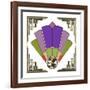 Fan 3 Frame 2-Art Deco Designs-Framed Giclee Print