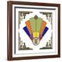 Fan 4  Frame 2-Art Deco Designs-Framed Giclee Print