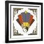 Fan 5 Frame 2-Art Deco Designs-Framed Giclee Print