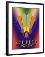 Fan 7A 3D Title-Art Deco Designs-Framed Giclee Print
