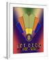 Fan 7A 3D Title-Art Deco Designs-Framed Giclee Print