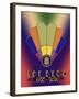 Fan 7A 3D Title-Art Deco Designs-Framed Giclee Print