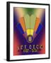 Fan 7A 3D Title-Art Deco Designs-Framed Giclee Print