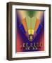 Fan 7A 3D Title-Art Deco Designs-Framed Giclee Print