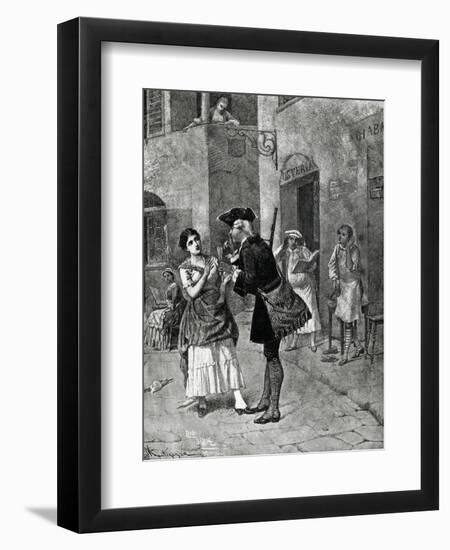 Fan, Act I, Scene Iv of Comedy-Carlo Goldoni-Framed Giclee Print