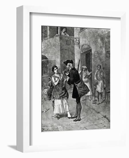 Fan, Act I, Scene Iv of Comedy-Carlo Goldoni-Framed Giclee Print