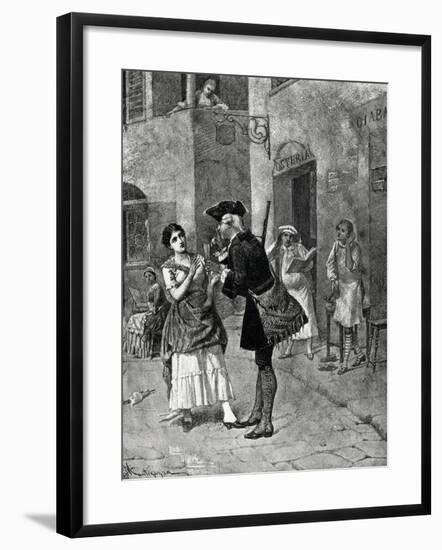 Fan, Act I, Scene Iv of Comedy-Carlo Goldoni-Framed Giclee Print