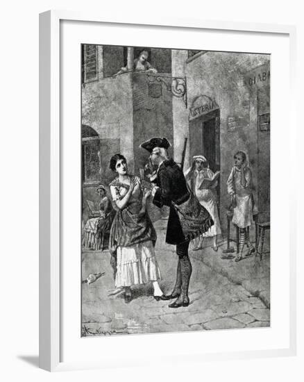 Fan, Act I, Scene Iv of Comedy-Carlo Goldoni-Framed Giclee Print