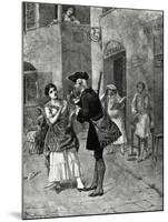 Fan, Act I, Scene Iv of Comedy-Carlo Goldoni-Mounted Giclee Print