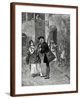 Fan, Act I, Scene Iv of Comedy-Carlo Goldoni-Framed Giclee Print