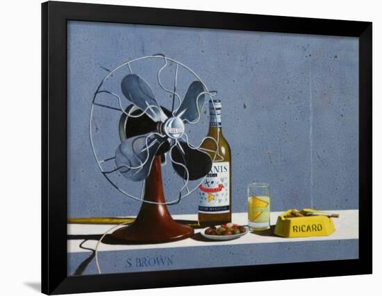 Fan and Pastis, 2006-Stewart Brown-Framed Giclee Print