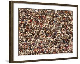 Fan at a Football Game-null-Framed Photographic Print