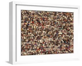 Fan at a Football Game-null-Framed Photographic Print