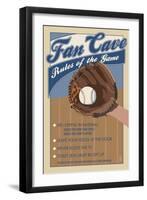 Fan Cave-Lantern Press-Framed Art Print