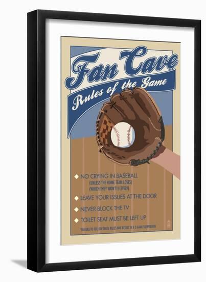 Fan Cave-Lantern Press-Framed Art Print