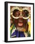 Fan Celebrates in Durban, South Africa During 100-Day Count Down Celebrations to the Fifa World Cup-null-Framed Photographic Print