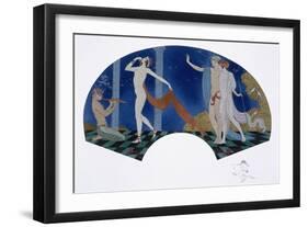 Fan Design, 1911-Georges Barbier-Framed Giclee Print