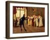 Fan Flirtation, 1908-Henry Gillard Glindoni-Framed Giclee Print