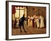 Fan Flirtation, 1908-Henry Gillard Glindoni-Framed Giclee Print