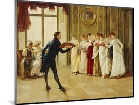 Fan Flirtation-Henry Gillard Glindoni-Mounted Giclee Print