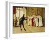 Fan Flirtation-Henry Gillard Glindoni-Framed Giclee Print