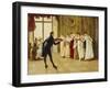 Fan Flirtation-Henry Gillard Glindoni-Framed Giclee Print