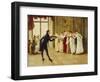 Fan Flirtation-Henry Gillard Glindoni-Framed Giclee Print