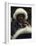 Fan of Mohammed Ali Wearing a Fur Hat at Clay-Bonavena Fight at Madison Square Garden-Bill Ray-Framed Photographic Print