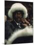 Fan of Mohammed Ali Wearing a Fur Hat at Clay-Bonavena Fight at Madison Square Garden-Bill Ray-Mounted Photographic Print