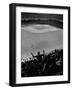 Fan Rooting for His Team in a Packed Stadium During Brooklyn Dodger Game at Ebbets-Sam Shere-Framed Photographic Print