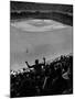 Fan Rooting for His Team in a Packed Stadium During Brooklyn Dodger Game at Ebbets-Sam Shere-Mounted Photographic Print