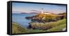 Fanad Head (Fánaid) lighthouse, County Donegal, Ulster region, Ireland, Europe. Panoramic view of t-Marco Bottigelli-Framed Stretched Canvas