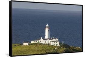 Fanad Head Lighthouse and the Atlantic Ocean, County Donegal, Ulster, Republic of Ireland, Europe-John Potter-Framed Stretched Canvas