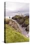 Fanad Head Lighthouse, Fanad Head, Arryheernabin, Donegal, Ireland: Fanad Head Lighthouse, Morning-Axel Brunst-Stretched Canvas
