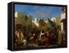 Fanatics of Tangier, C.1837-38-Eugene Delacroix-Framed Stretched Canvas