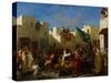 Fanatics of Tangier, C.1837-38-Eugene Delacroix-Stretched Canvas