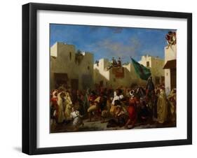 Fanatics of Tangier, C.1837-38-Eugene Delacroix-Framed Giclee Print