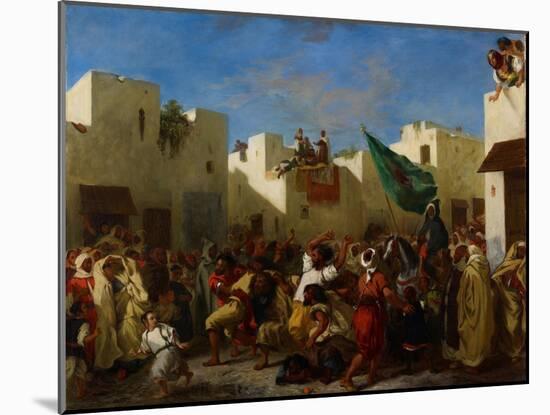 Fanatics of Tangier, C.1837-38-Eugene Delacroix-Mounted Giclee Print