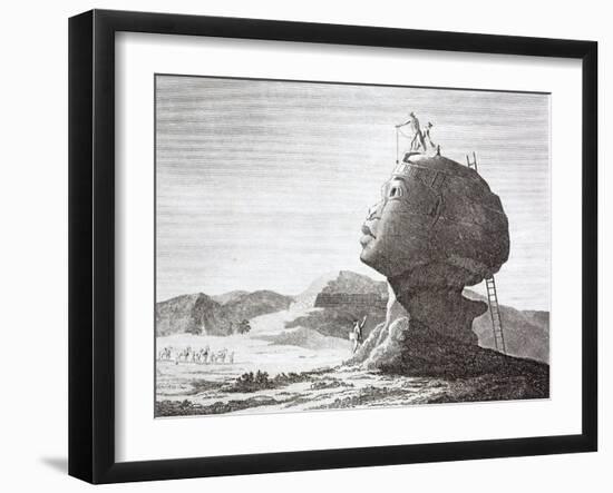 Fanciful Engraving of the Head of the Great Sphyx of Gizeh-null-Framed Giclee Print