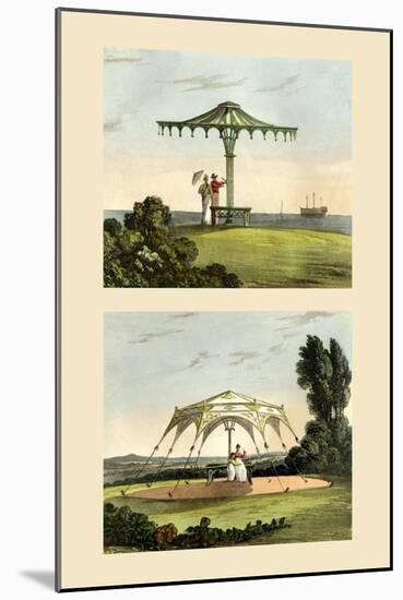 Fanciful Garden Shelters-Papworth-Mounted Art Print