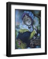 Fancy a Cat Painting-Sue Clyne-Framed Giclee Print