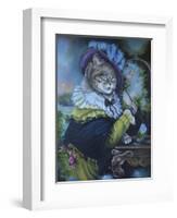 Fancy a Cat Painting-Sue Clyne-Framed Giclee Print