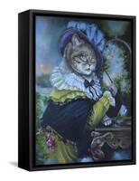 Fancy a Cat Painting-Sue Clyne-Framed Stretched Canvas