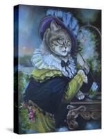 Fancy a Cat Painting-Sue Clyne-Stretched Canvas