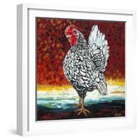 Fancy Chicken II-Carolee Vitaletti-Framed Art Print