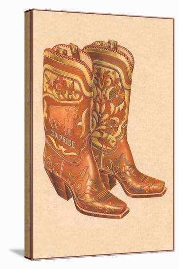 Fancy Cowboy Boots-null-Stretched Canvas