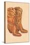 Fancy Cowboy Boots-null-Stretched Canvas