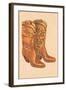 Fancy Cowboy Boots-null-Framed Art Print